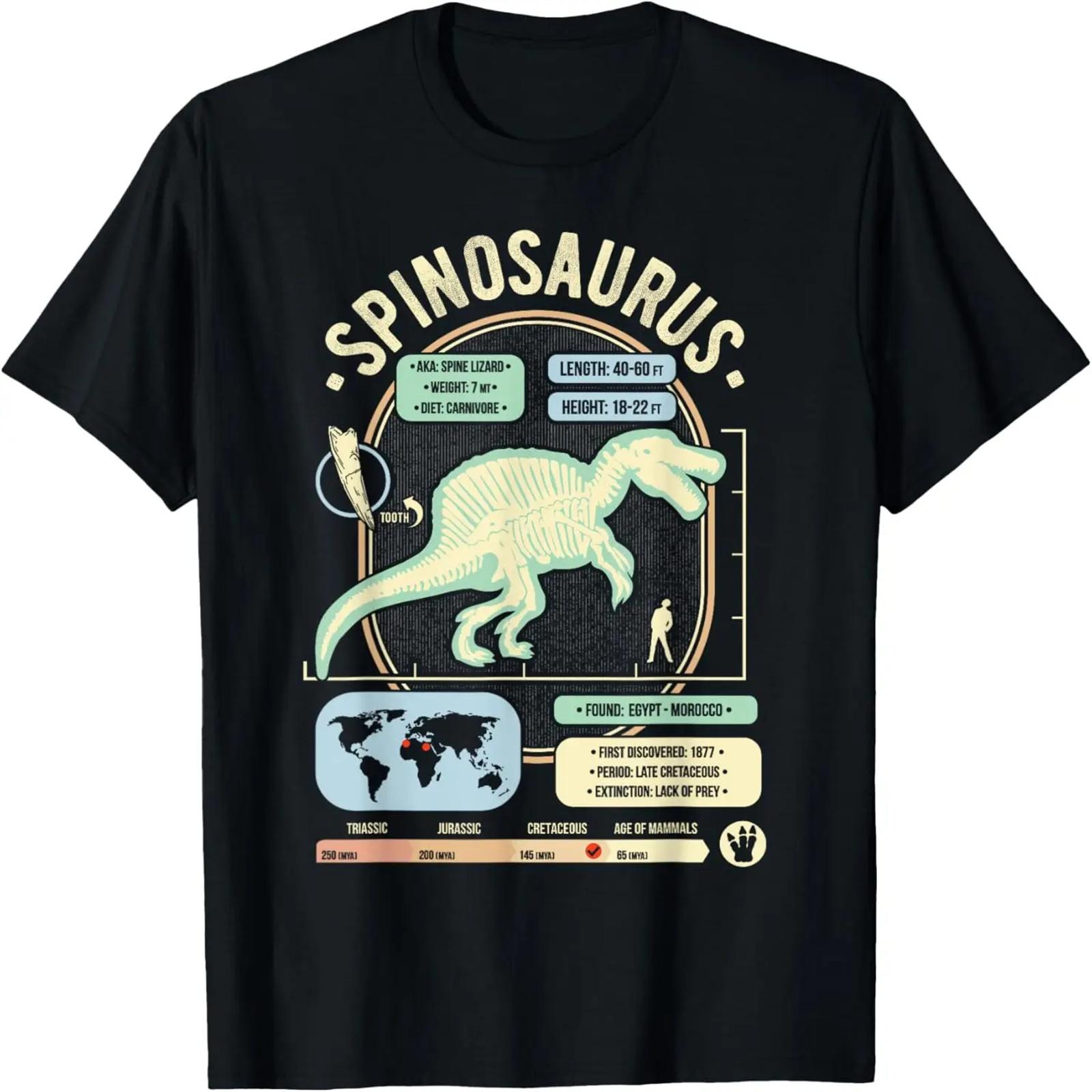 

Dinosaur Facts - Spinosaurus Science & Anatomy Gift T-Shirt XXXXXL чорний