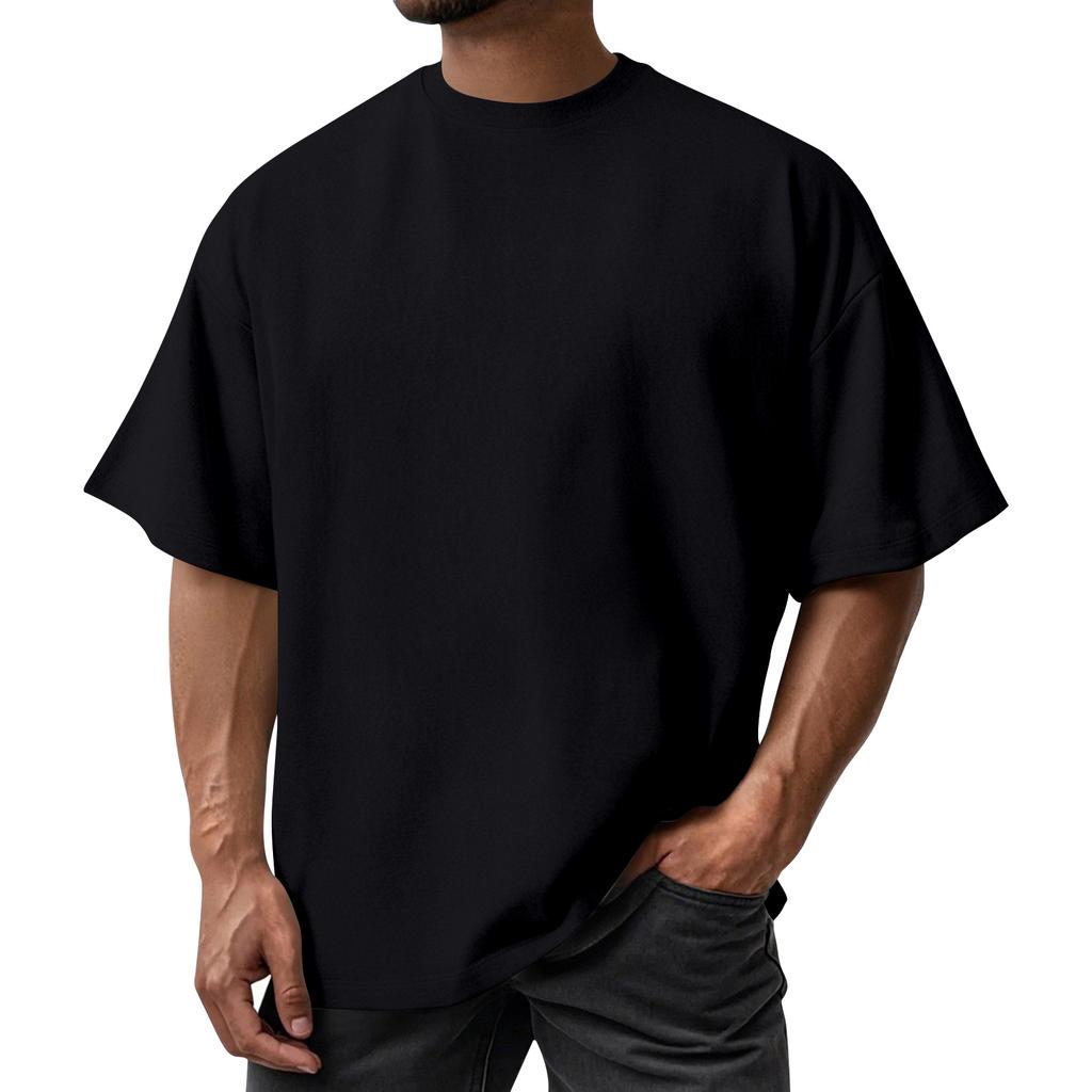 Herr sommarfärg kvalitet T-shirt kortärmad design tredimensionell topp