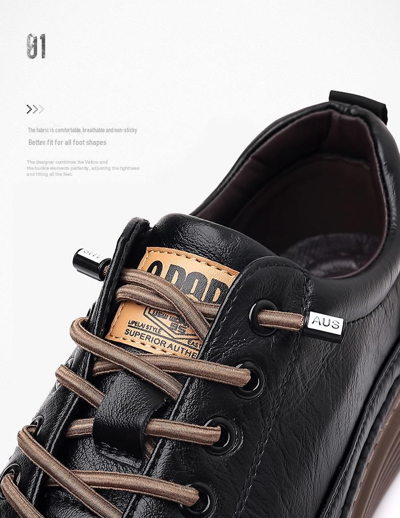 Herren Freizeitschuhe aus echtem Leder 2023: Trendy, weiche All-Match-Sneaker für Frühling und Herbst