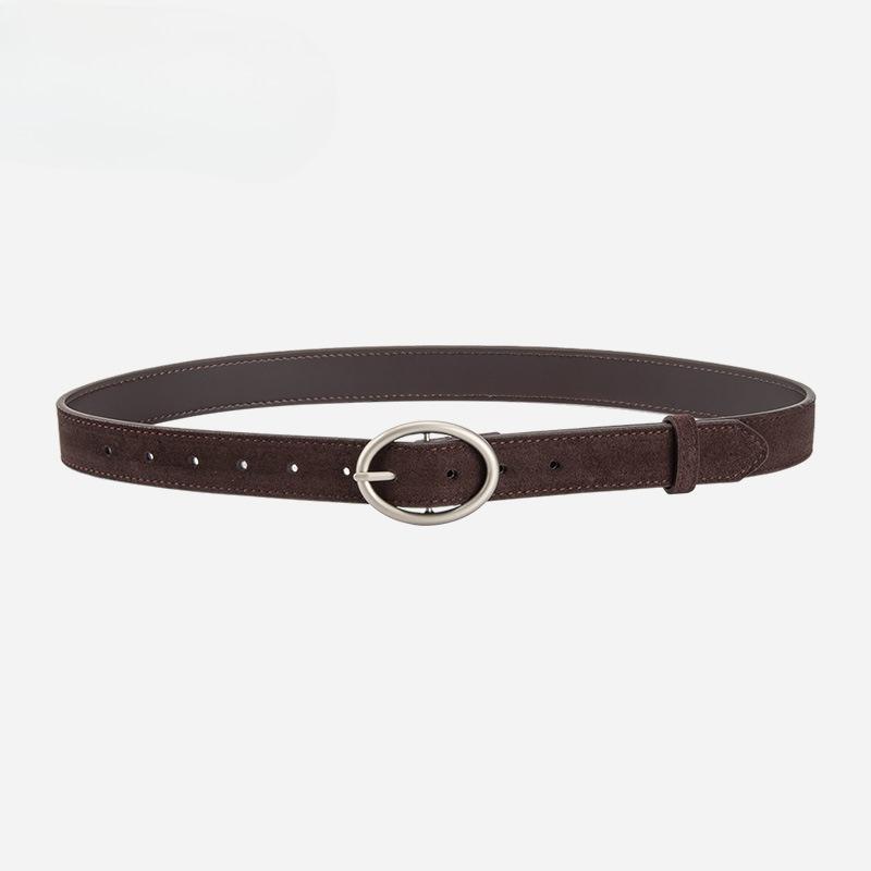 

Матовый кожаный ремень для женщин, декоративный в стиле инс, простой и универсальный, ремень для юбки и джинсов для женщин 105cm