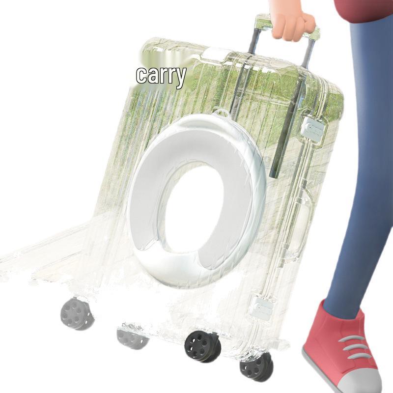 Child's Toilet Seat with Ladder and Cushion for Boys and Girls