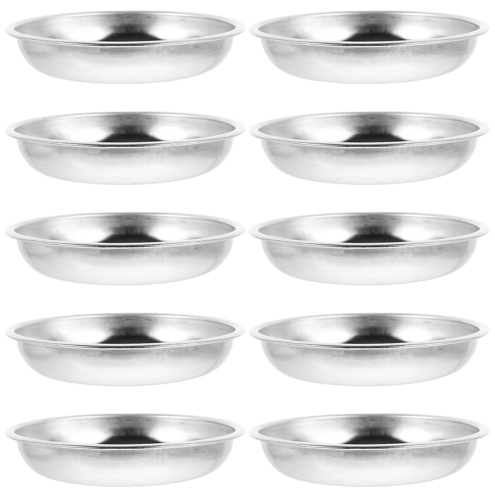 

Набор из 10 дисков, тарелок для горчицы, дозатора соуса, миски для смешивания, миски для сои, тарелка для подачи закусок из нержавеющей стали, десерт