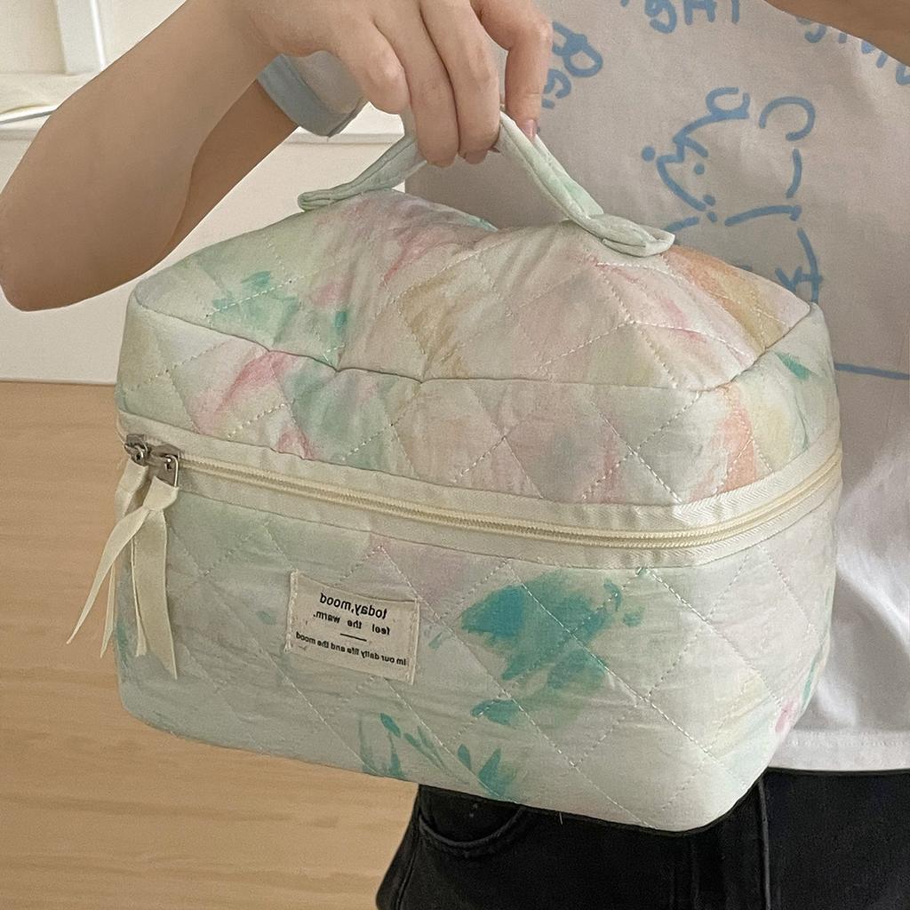 Large Capacity Colorful Women's Cosmetic Bag Fashion Portable Ladies Travel Storage Bags Simple Female Makeup Case Handbags