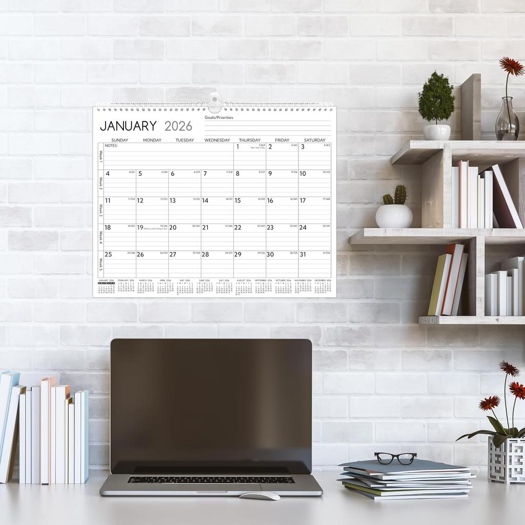 2026-2027 Wall Calendar – 2 Year Calendar 2026-2027, 14.57 X 11.42 In, Jan 2026 - Dec 2027, 2026 Calendar 24 Months, Monthly Calendar 2026, with