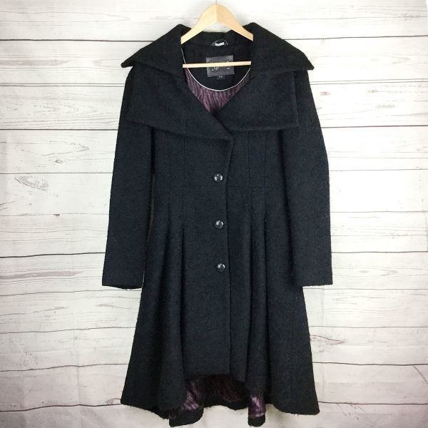 

Сделано в Канаде MACKAGE Длинное шерстяное пальто/Верхняя одежда/Женское M/Черное/Подкладка с тигровым принтом