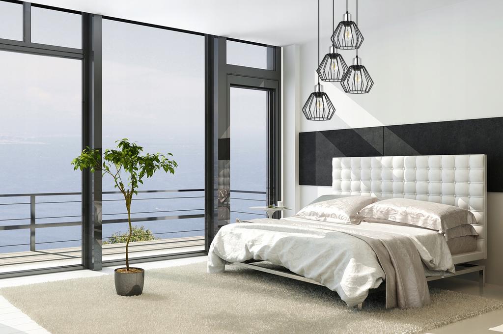 Hanging Lamp, Ceiling Chandelier, Wire Shade, Led