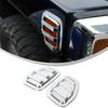 ABS Argento Lucido Per Hummer H3 2005-2009 Copertura Protettiva Indicatore di Direzione Laterale Auto Adesivo Copertura Decorativa Accessori Esterni