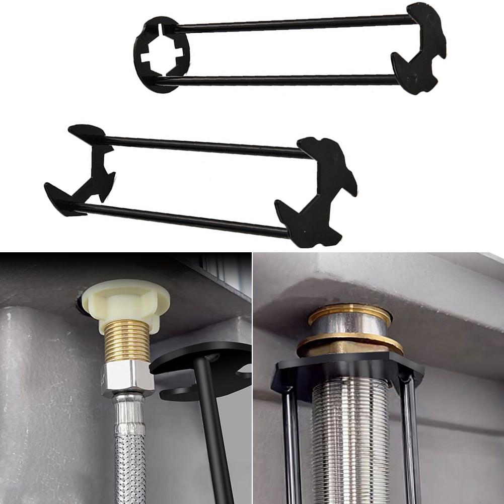1PCS Multifunctional  for Kitchen Bathroom Basin Wrench Universal Under Sink Plumbers Tool Sink Wrench Faucet Tool