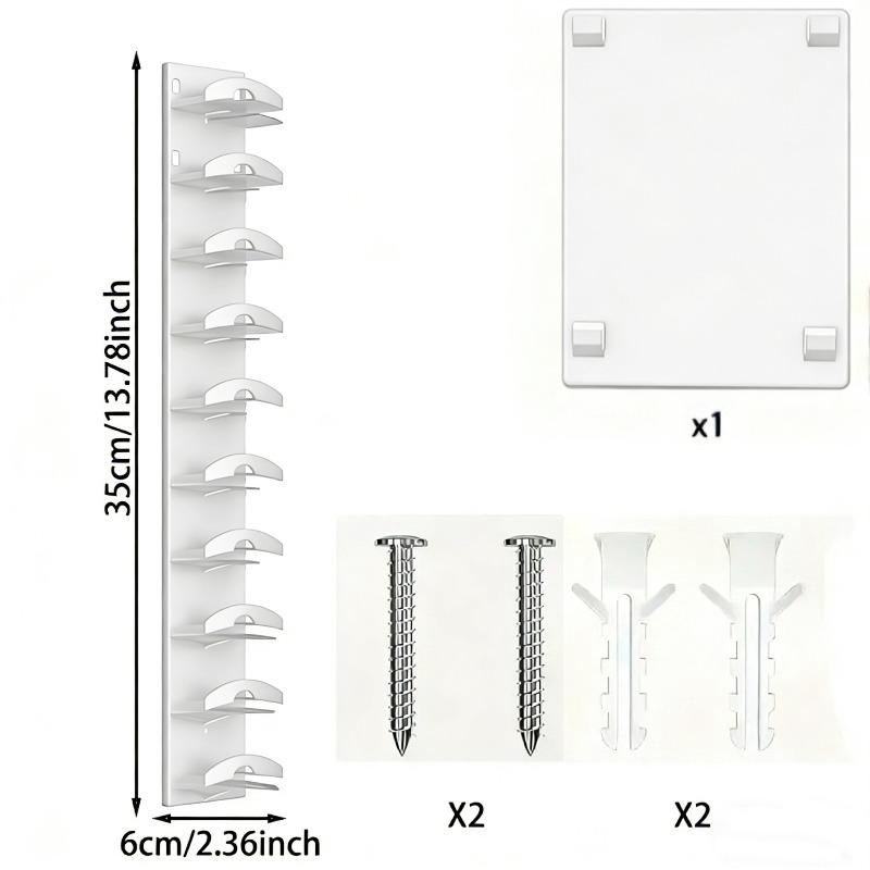 Multi Layer Wall Mounted Storage Rack for Baseball Caps белый