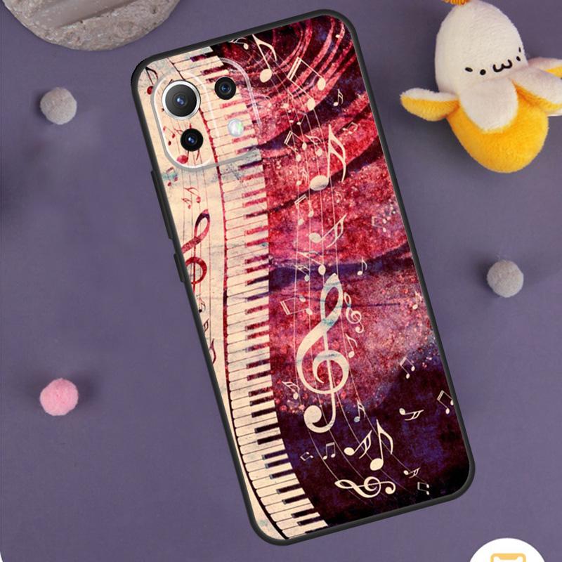 Piano Keys Musical Case For Xiaomi 15T Pro 13T 14T 14 15 Ultra 17 Pro Max POCO F8 Pro F5 F6 F7 X5 X6 X7 Cover