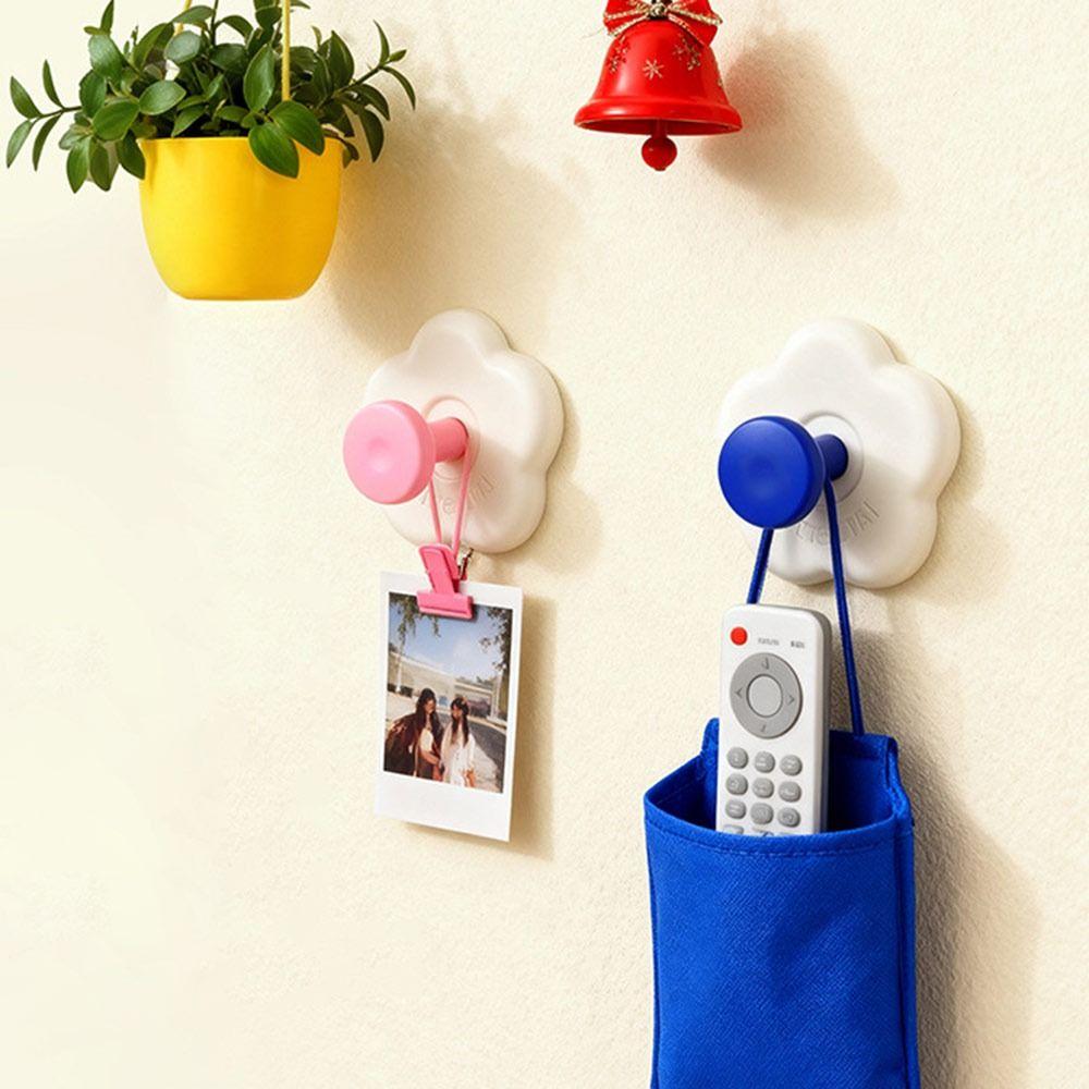 1/2Pcs Punch-Free Suction Cup Hook Wall Mount Hanger Hooks  Bathroom Accessories