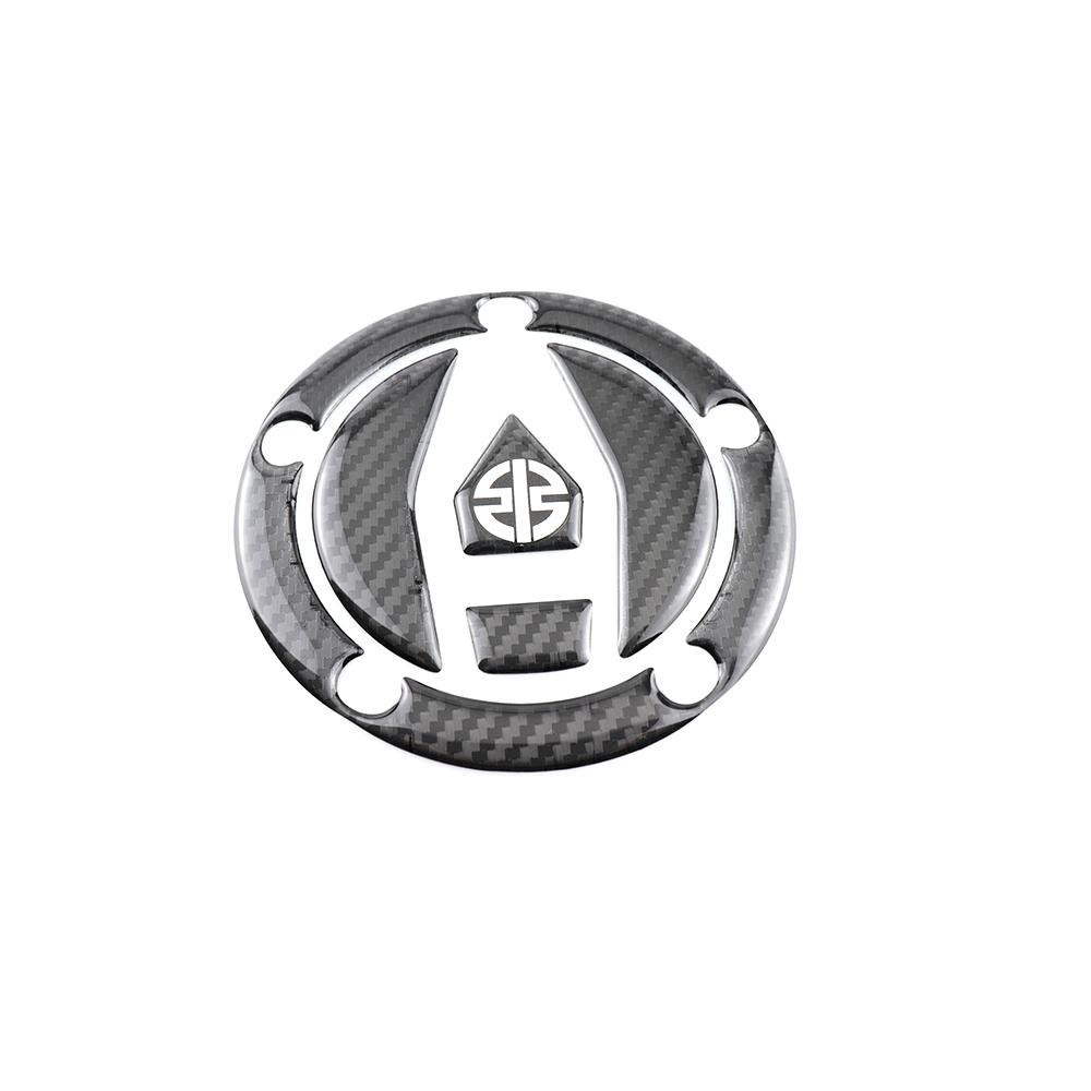 Para kawasaki ninja h2r h2 H2-SX 2015-3d fibra de carbono motocicleta tampa do tanque de combustível adesivo osso de peixe decalque