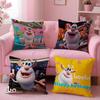 Cute Fourbob-Booba Cushion Cover Comfortable Reversible Pillow Cover Ideal for Car Sofa Bedroom & Beyond