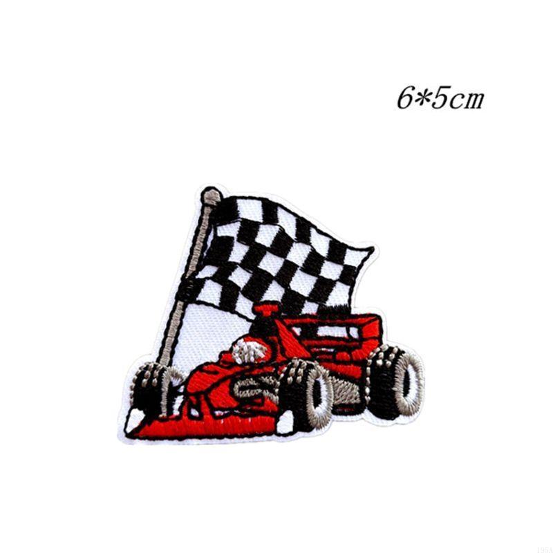 10Pcs DIY Engineering Vehicle Excavator Embroidery Fabric Clothes Patches Hot Melt Back Adhesive for Kids Shirts Pants Bag