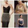 French Style Pearl Waist Chain Elegant Beaded Belt Luxury Pearls Tassel Shawl  Summer Beach