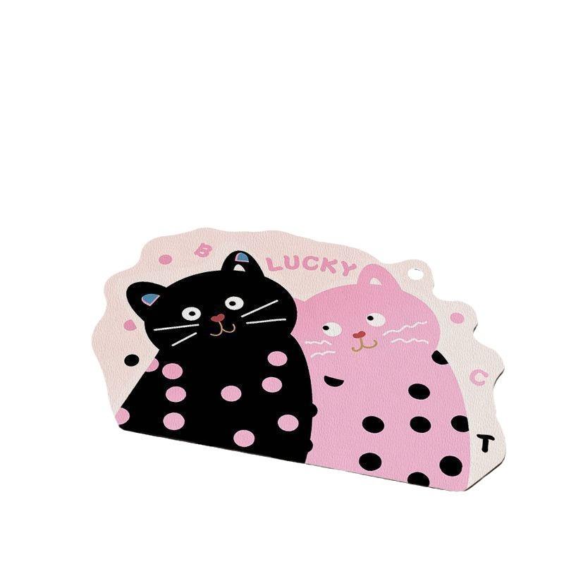 Instagram Style Cute Cat Bathroom Mat Non-slip Absorbent Quick-drying Mat Toilet Shower Room Door Carpet Easy To Care For