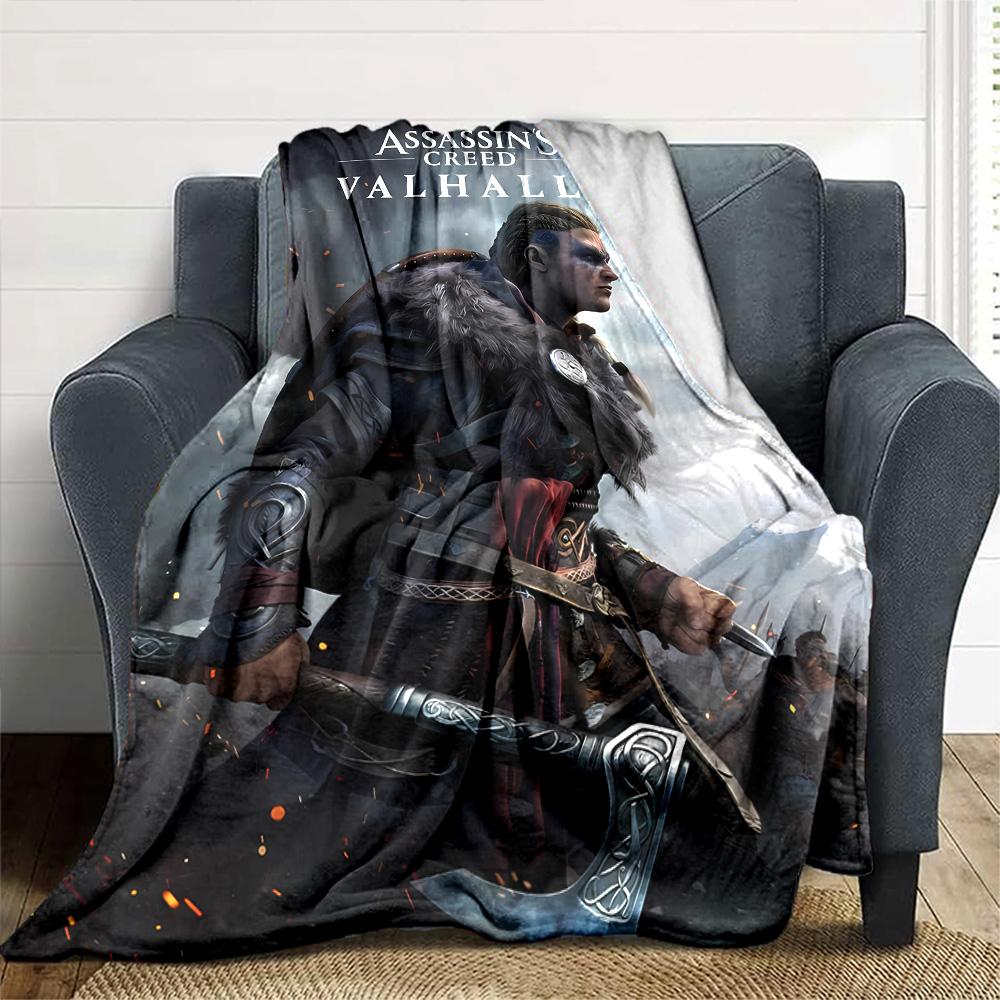1pc Blanket - A-Assassin's Creed  Print Design,Lightweight Blanket for Sofa,Bed- Soft &Warm,Gift for All Seasons