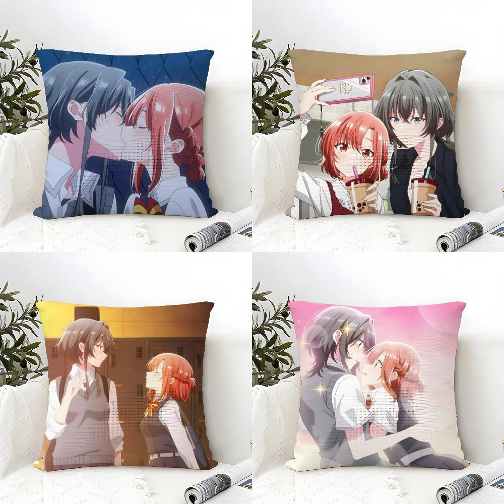 Hikikomari Kyuuketsuki No Monmon Pillow Case Linen Cushion Covers For Decorative Sofa Home Pillows Case Car Chair Pillows Cases