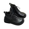 Johnature Genuine Leather Winter Boots Women Shoes Zip Round Toe Flat With Handmade Leisure Sewing Ankle Ladies Boots