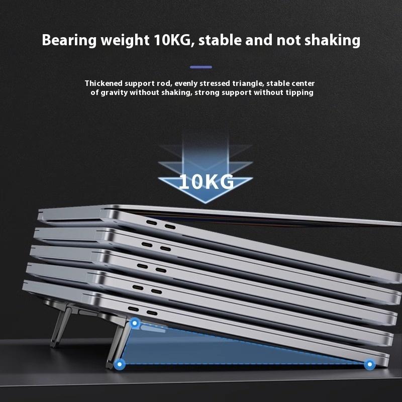 2Pcs/Set Portable Pc Foldable Laptop Stand Notebook Support Holder Adjustable Riser Cooling Bracket Universal For Laptop Tablet