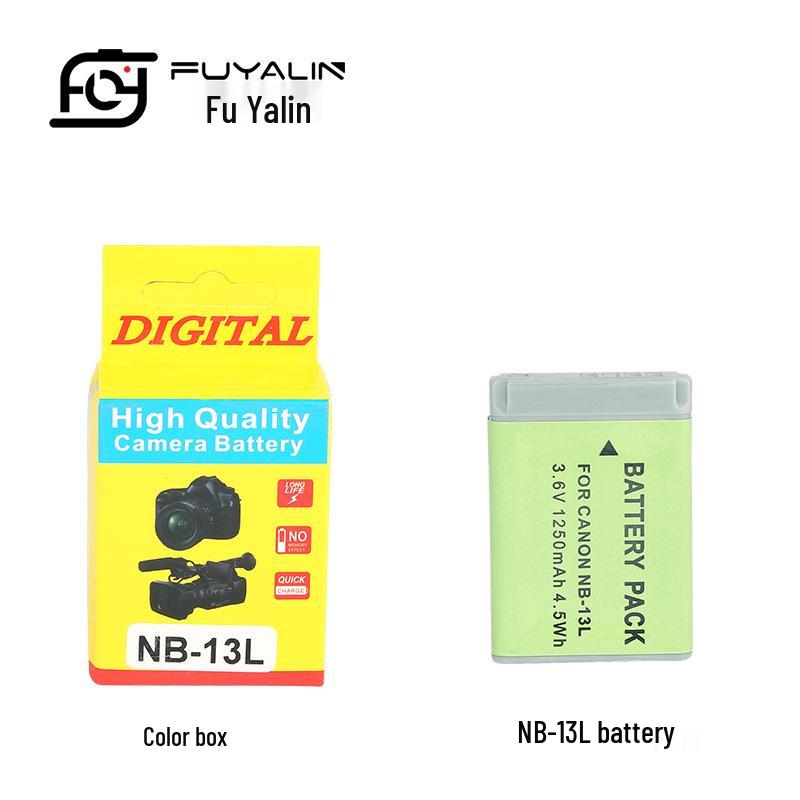 Canon-Compatible NB-13L Camera Battery for G7X Mark III/II, G9X, G5X, SX720HS, SX620, SX730