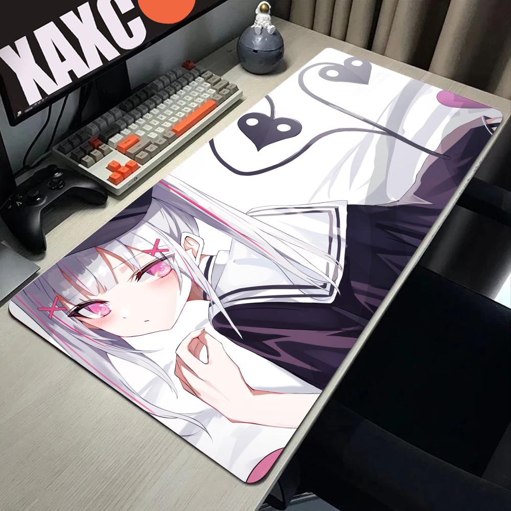 Anime Girl VTuber VSPO Mousepad Large Keyboard Desk Mat Gaming Mouse Pad LockEdge Nonslip Mat HYBXAXC Mousepad
