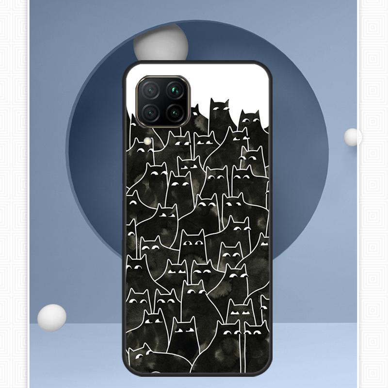 

Space Happy Cats For Huawei Nova Y91 Y60 Y70 Y72 Y90 Y61 12s 12i 11i 8i 10 9 SE P20 P40 Lite P30 P60 Pro Case Huawei P20 Pro