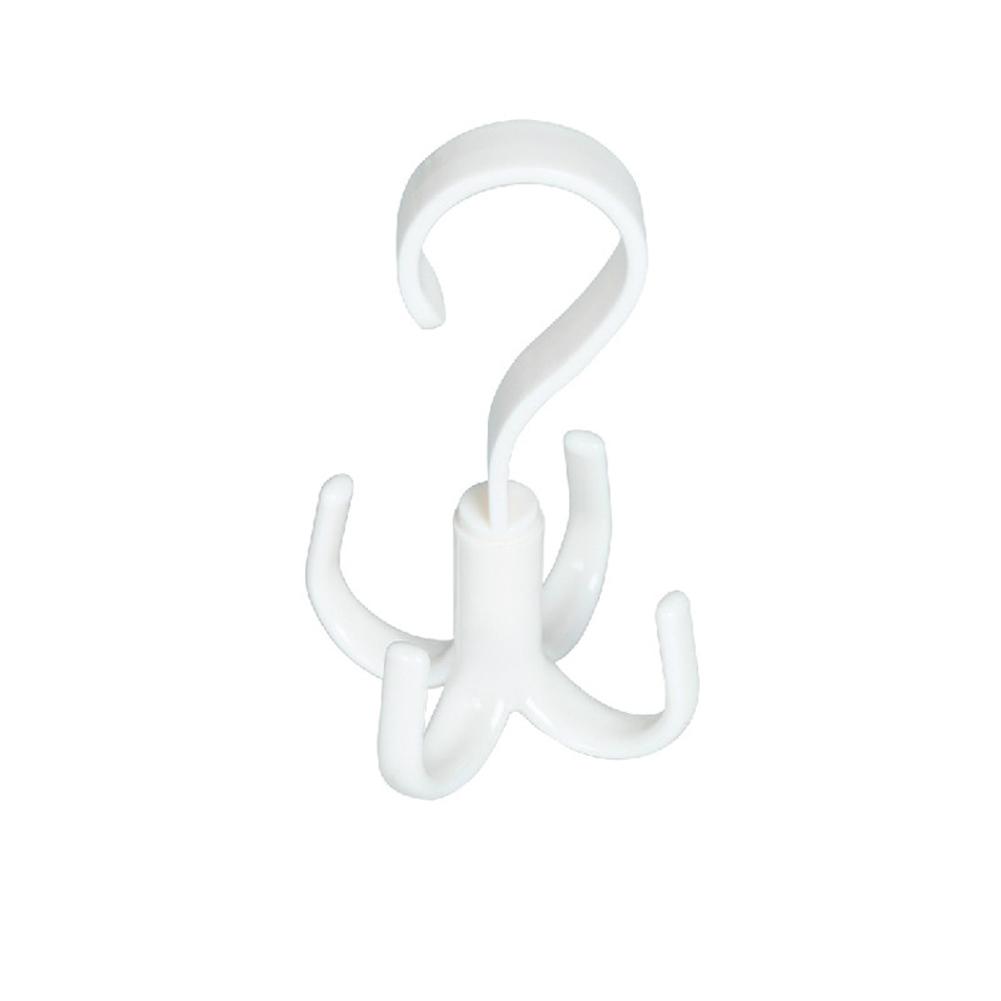 4-claw Hanger 360 Degree Rotatable Multifunctional Kitchen Storage Hook For Hanging Bag Scarf Belt Clothes