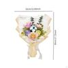 Flowers Bouquet Building Set Spring Toys Home Decor 3D Puzzle Artificial Blocks for