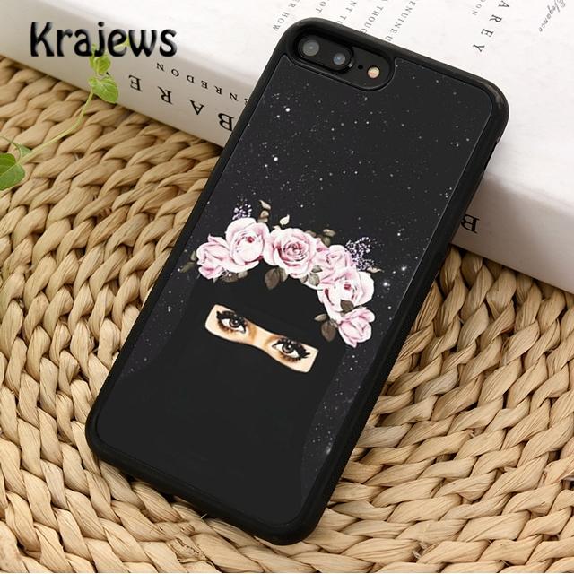 Muslim Islamic Girl Eyes Patterned For iPhone 17 Air 16 Phone Case Cover 15 14 Plus 12 13 Pro Max Coque Fundas