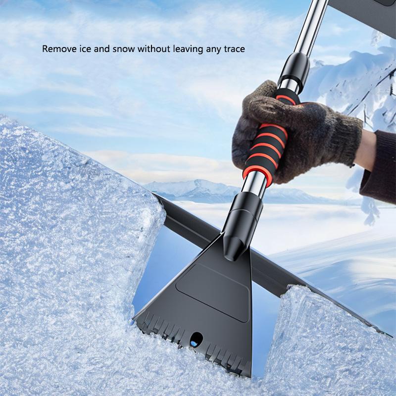 Multi-functional Retractable and Rotatable Car Snow Brush and Snow Shovel Detachable Snow Removal Shovel