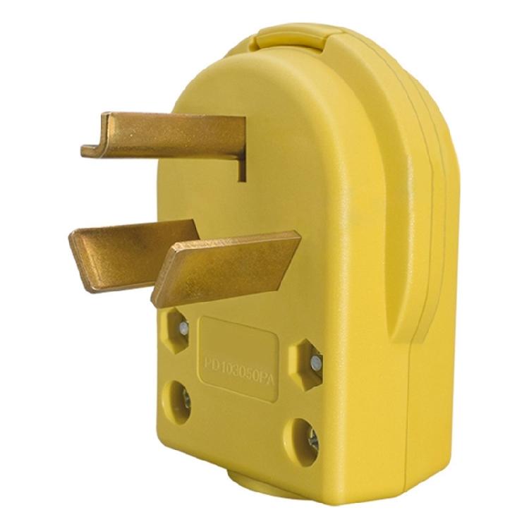 Industrial Strength NEMA 10 30P Plug Grounding Design PA66 Construction PD1030PA for Powerful Wiring Power Plug