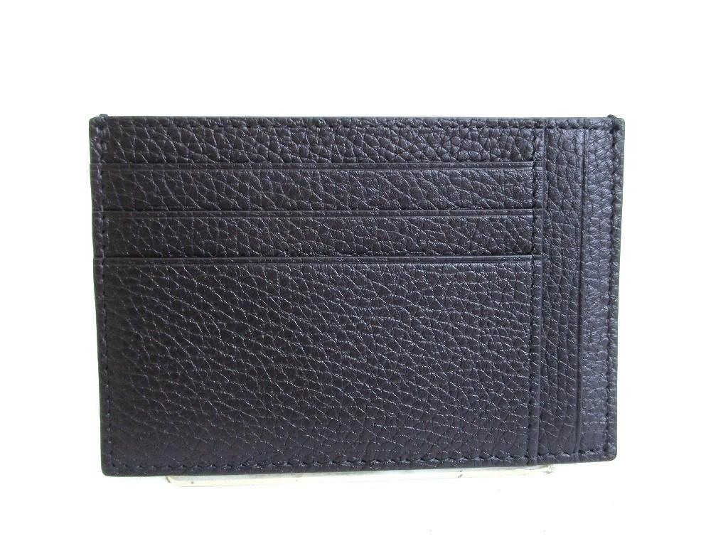 Authentic GUCCI Jumbo GG Black Leather Credit Card Holder #b252 Seller refurbished