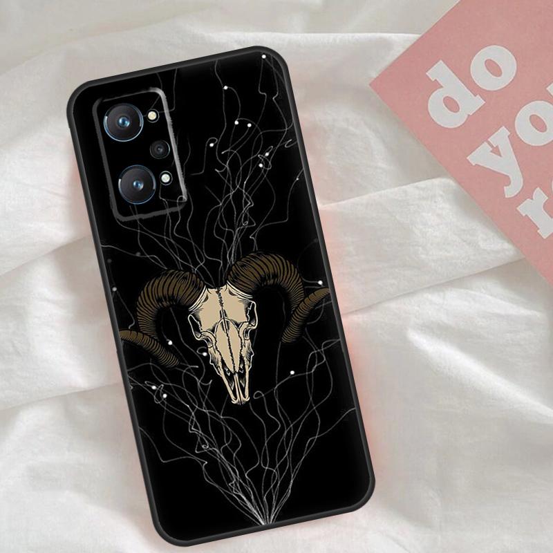 Ram Skull Skeleton Horror Case For Realme C75 C63 C61 C65 C67 C55 C51 C53 C35 C71 15 11 12 13 14 Pro Plus GT6 GT7 Pro