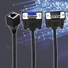 DB9 RS232 Male Female to RJ45 Female Port Ethernets CAT5 Couplers Extenders Adapters DB9 9Pin Connectors 15cm