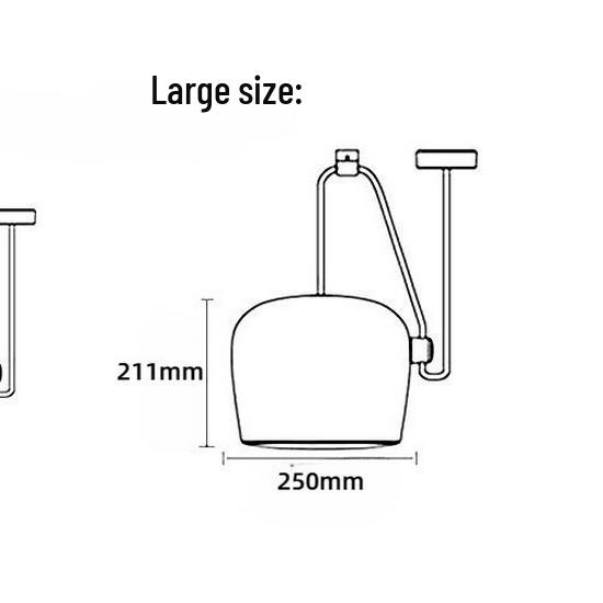 Nordic Snare Drum Chandelier - Modern LED Multi-Head Lighting for Clothing Stores, Cafes, and Restaurants