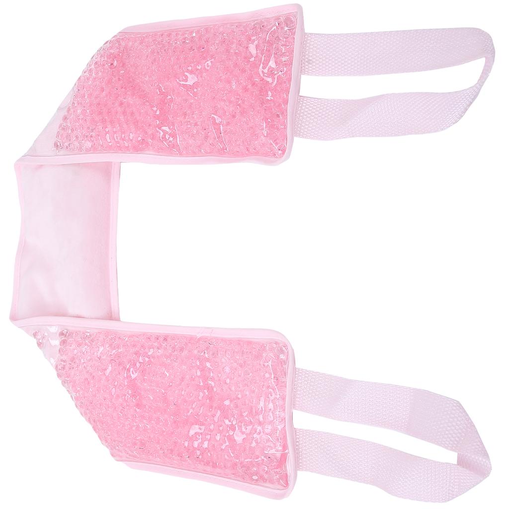 Hot Cold Compress Gel Wrap Hot Cold Therapy Wrap for Neck Shoulder Injury SwellingPink