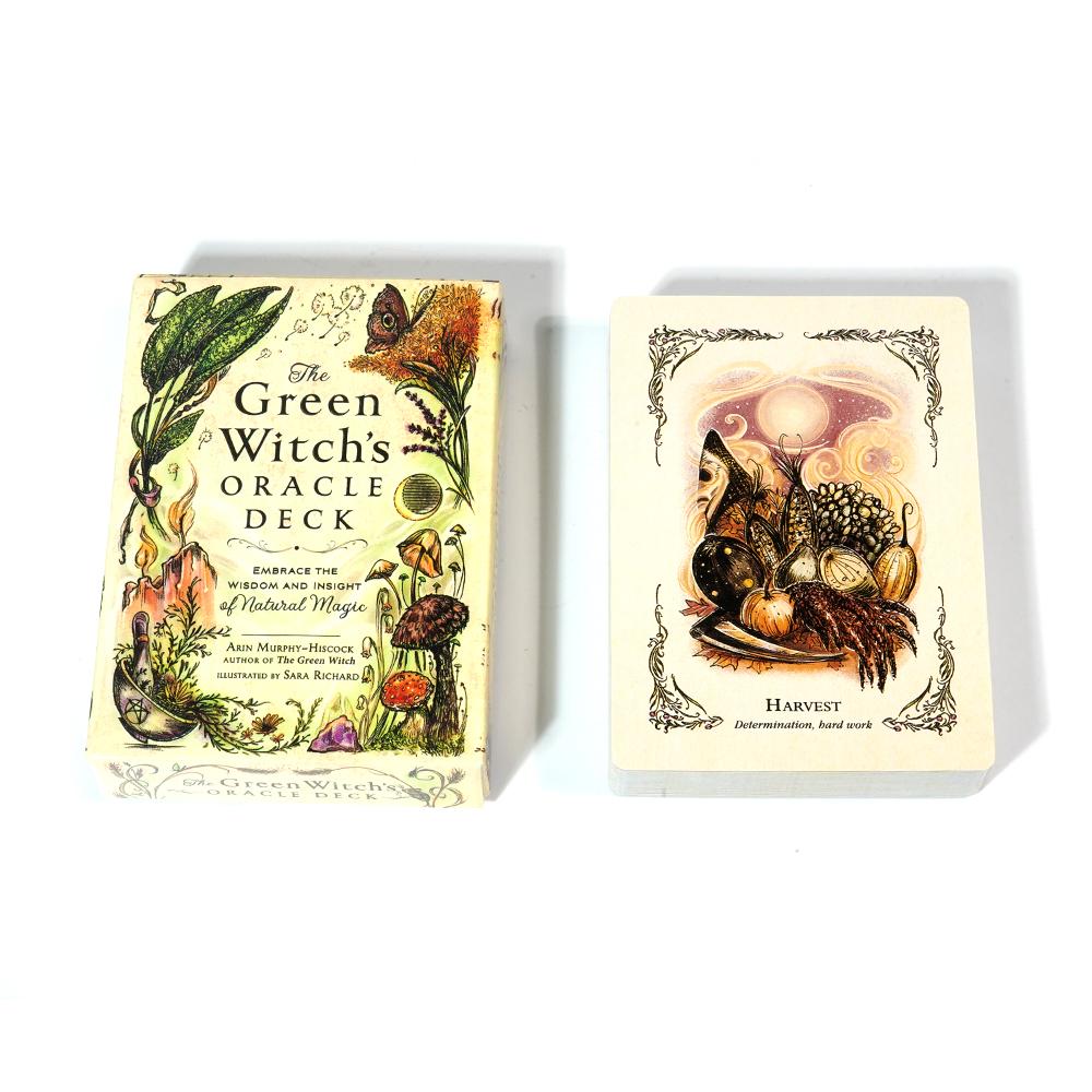 Green Witch's Oracle Deck Embrace Wisdom and Insight Witchcraft Series Tarot Cards