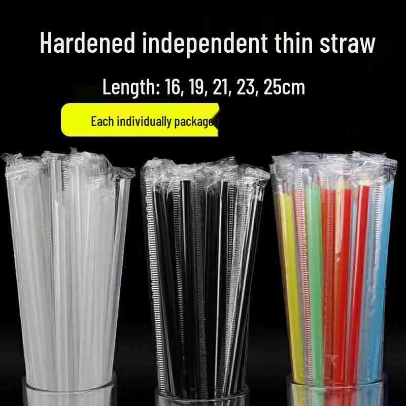 Disposable Transparent Plastic Straws