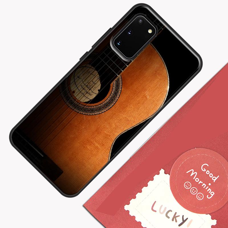 Classic Wood Guitar Phone Case For Samsung Galaxy S25 S26 Ultra S20 S21 S22 S23 S24 Plus S9 S10 S25 FE Cover Shell