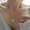18K Gold Paperclip Chain Necklace, Non-fading Stainless Steel with OT Buckle, Women's Jewelry