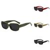Retro Square Uv400 Sunglasses For Women With Gray Lenses And Green Frame For Outdoor Activities