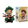12-15cm ONE PIECE  Anime Monkey D Luffy Roronoa Zoro Q-Version PVC Model Desktop Car Ornament  Kids Birthday Christmas Gift Toys
