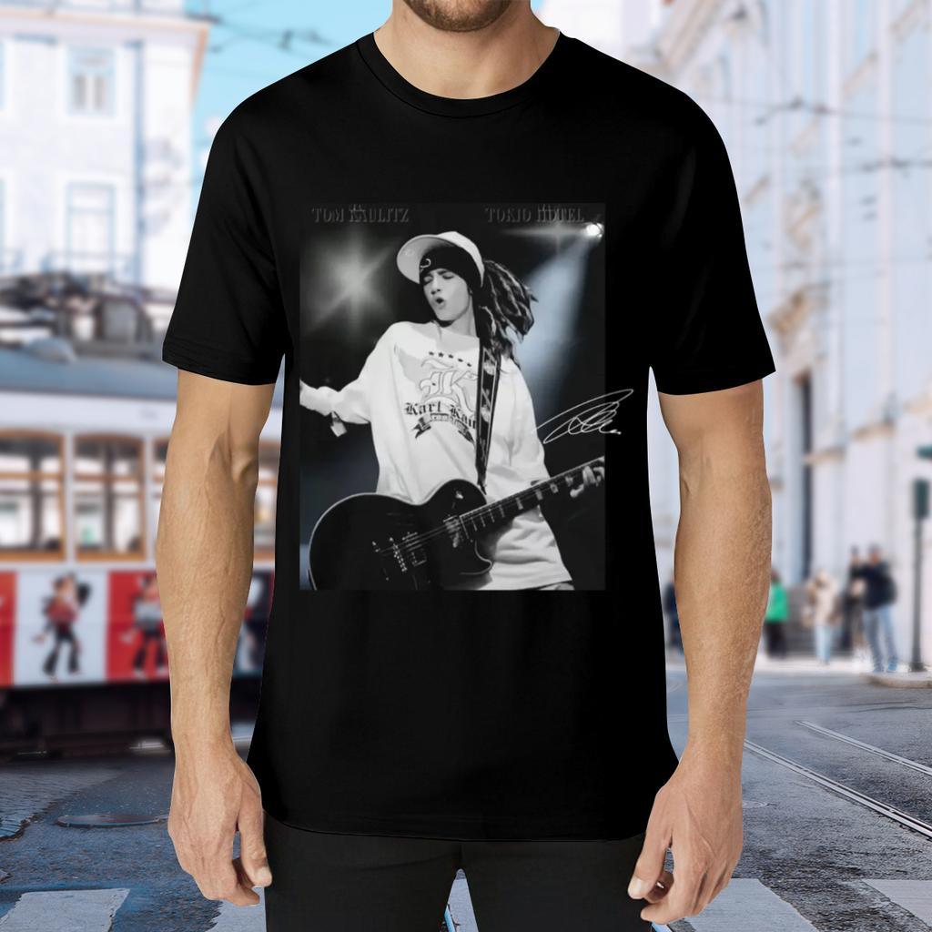 Tom Kaulitz T Shirt Top Brand Red Cotton Men Women