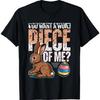 Funny Easter Bunny You Want A Whole Piece Of Me Graphic Tee Soft Cotton T-Shirt for Men Women
