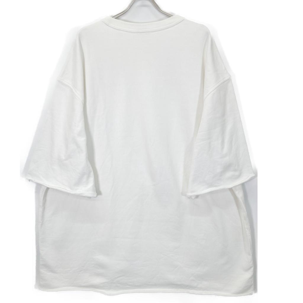 DRIES VAN NOTEN White cotton oversized sweatshirt one piece dress L whiteUsed