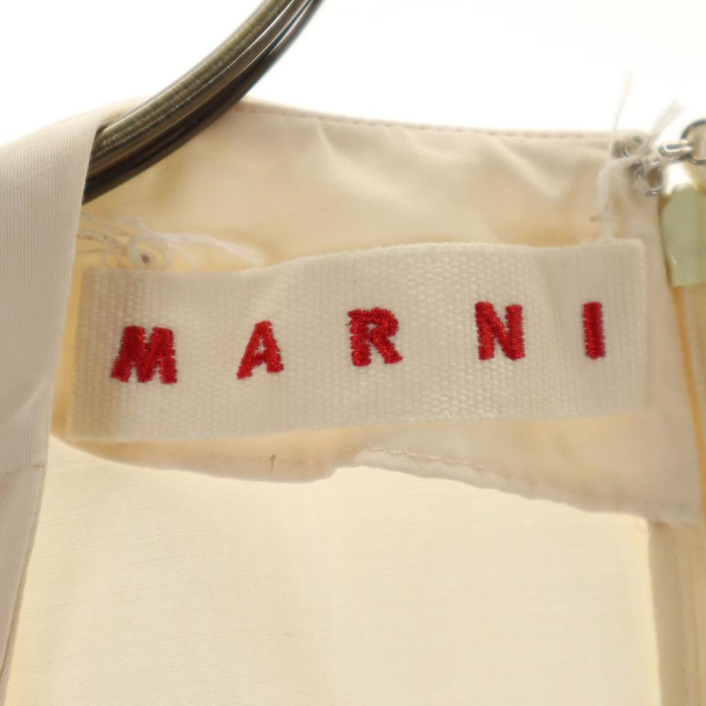 MARNI Made in Italy Linen Blend No sleeve one piece 38 Beige Women Used