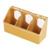 Bird Feeder 1 Hole 3 Holes Filling Drinking Water Cups for Chicken Quail Plastic Hanging Food Bowls with Clips & Cover