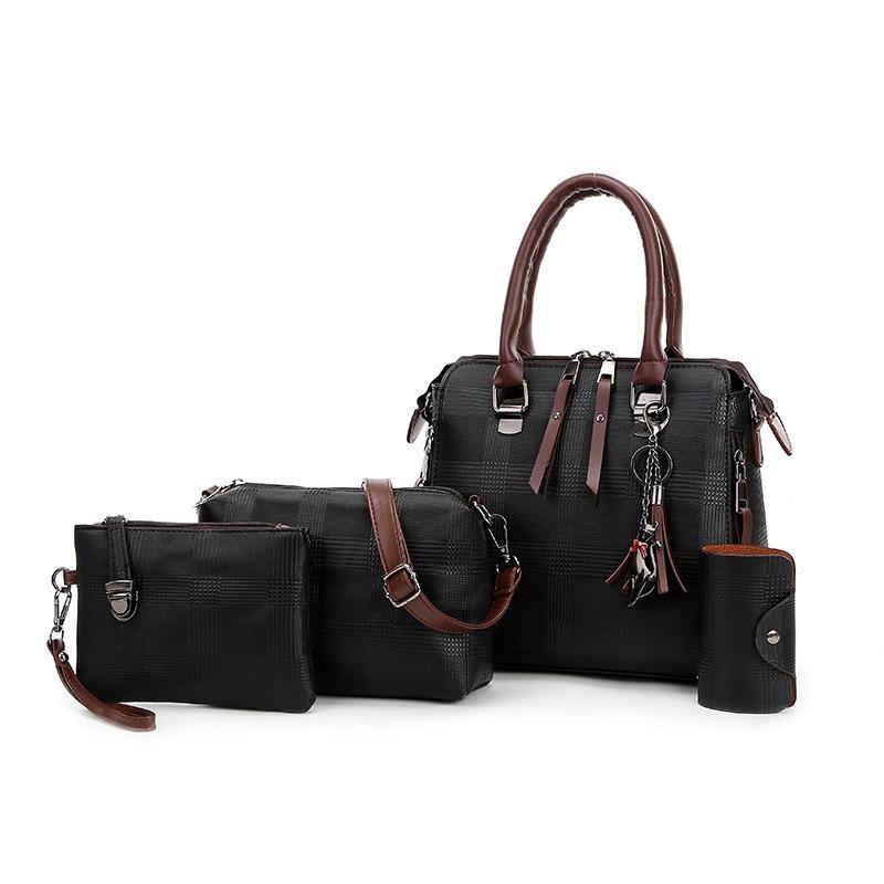 Mother and child bag, new women's bag, four-piece set, shoulder bag, portable oblique span bag, lightweight
