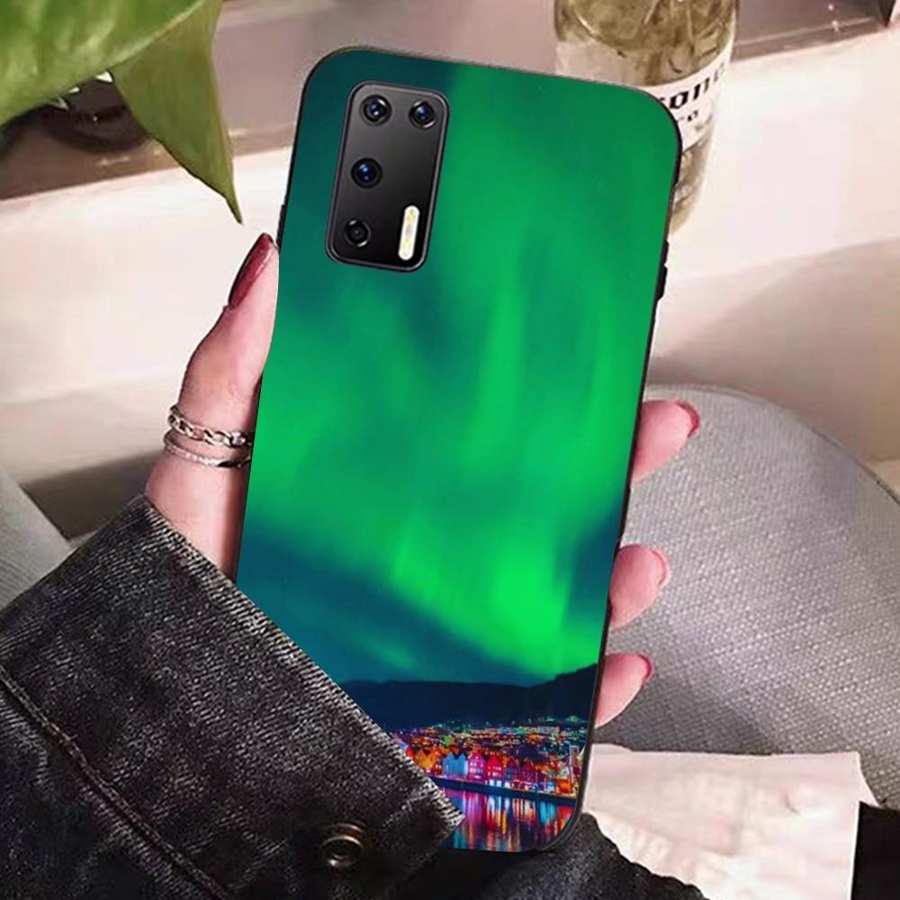 Beautiful Northern Lights Phone Case For Huawei P 8 9 10 20 30 40 50 Pro Lite Psmart Honor 10 Lite 70 Mate 20lite
